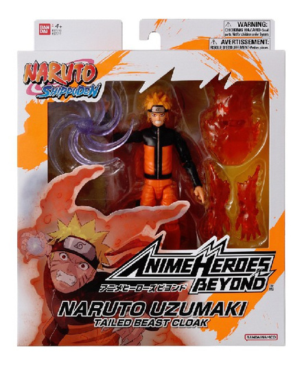 ANIME HEROES BEYOND NARUTO - UZUMAKI NARUTO TAILED BEAST CLOAK